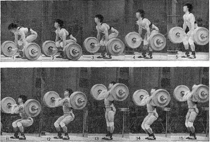 Film sequence of a clean and jerk by O. Mirzoyan